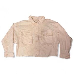 Abercrombie Baby Pink Cropped Jacket